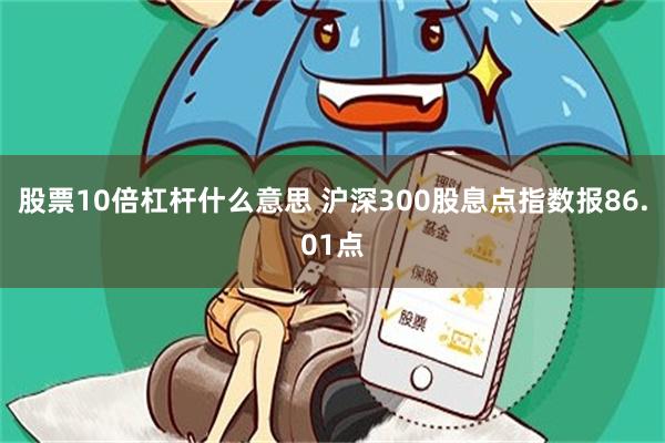 股票10倍杠杆什么意思 沪深300股息点指数报86.01点